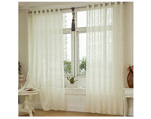 歐式棉麻窗紗窗簾柔軟垂感好精致簡約大氣純白爛花紗臥室客廳飄窗