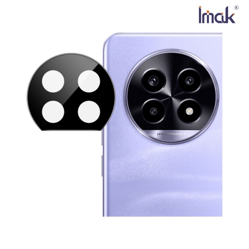 Imak 艾美克 realme 13 Pro 5G / realme 13 Pro+ 5G 鏡頭玻璃貼(一體式)(曜黑版) 奈米吸附 鏡頭貼 鏡頭保護貼 鏡頭膜
