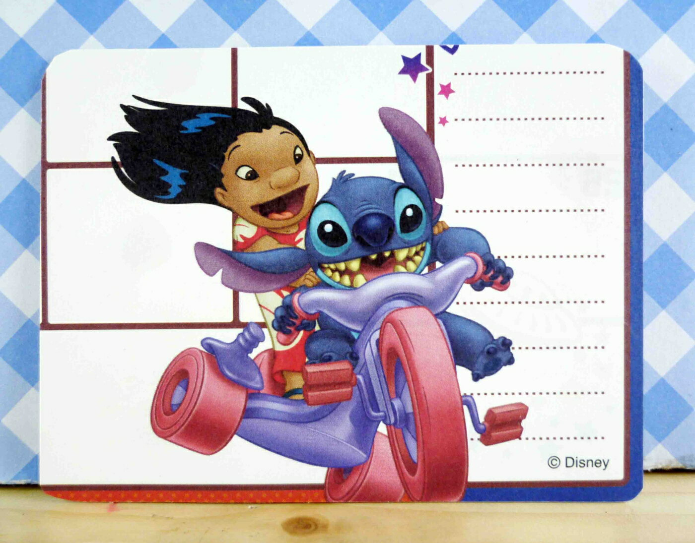 【震撼精品百貨】Stitch 星際寶貝史迪奇 卡片-騎摩托車 震撼日式精品百貨