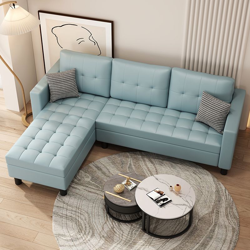 沙發客廳小戶型直排轉角家用網紅款布藝現代簡約北歐貴妃組合沙發