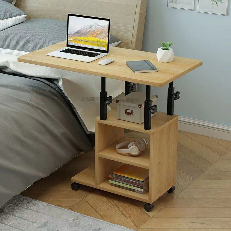 床邊書桌電腦桌懶人床邊桌台式家用宿舍簡易床上小桌子可移動升降