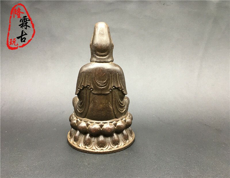 古玩雜項銅器觀音菩薩觀音坐蓮佛前供奉擺件觀音像銅觀音小佛像| 銀聯網