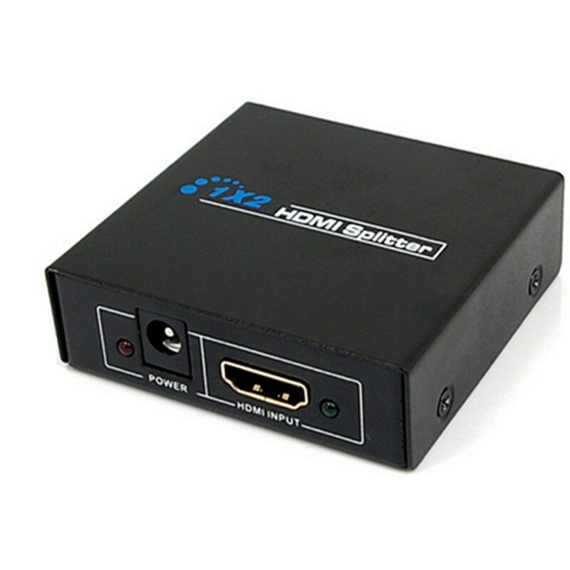 HDMI高畫質影片分配器1進2出 HDMI電腦機頂盒一分二分屏器 3D 1080P