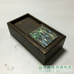 古玩雜項老木盒木雕首飾盒花梨木鑲嵌貝殼仿古木箱子仿古民國木雕