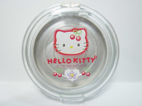 【震撼精品百貨】Hello Kitty 凱蒂貓 口紅盒口紅盤唇蜜盒粉餅盒空盒 櫻桃 M 震撼日式精品百貨