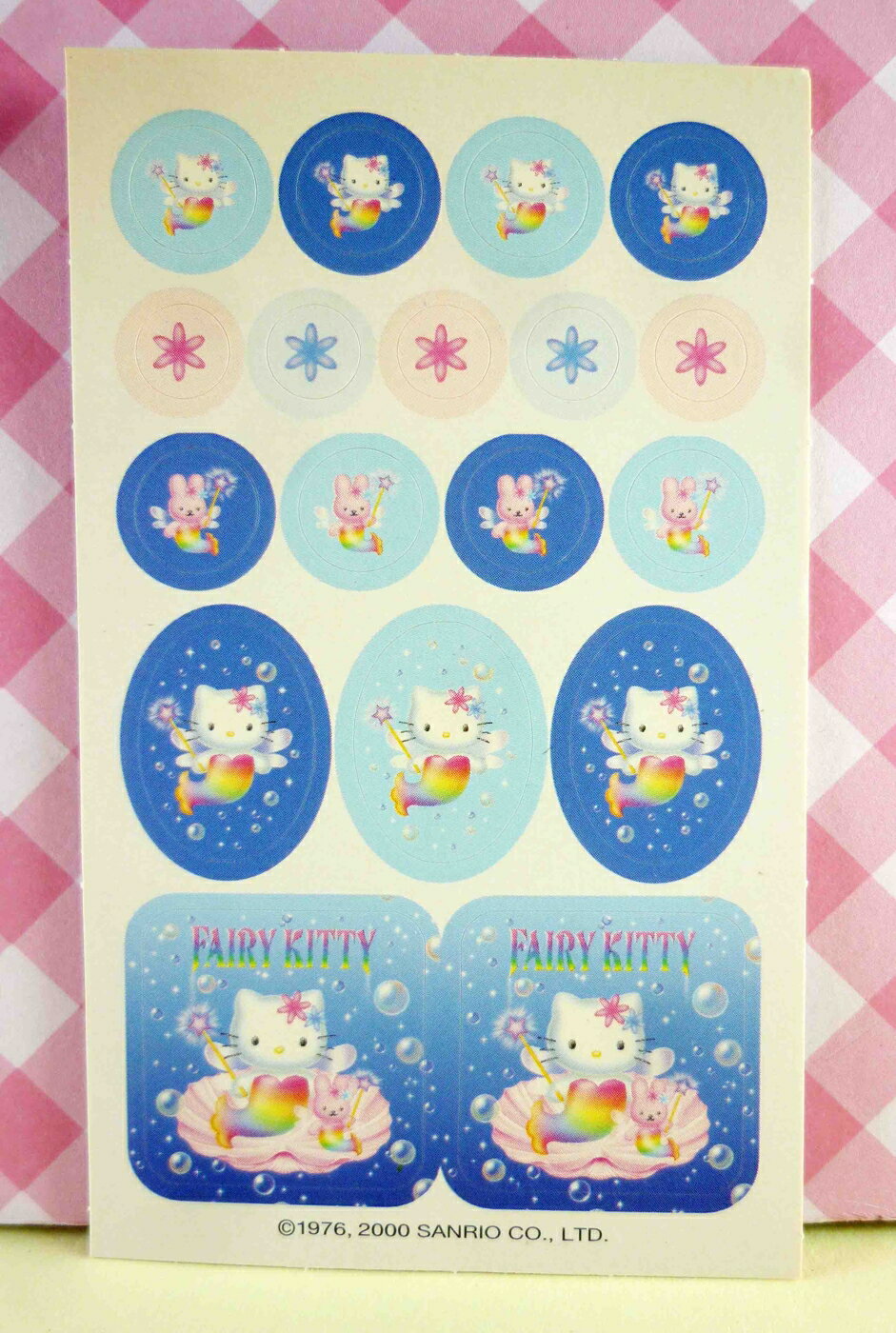 【震撼精品百貨】Hello Kitty 凱蒂貓 KITTY貼紙-香水貼紙-美人魚(貝殼) 震撼日式精品百貨