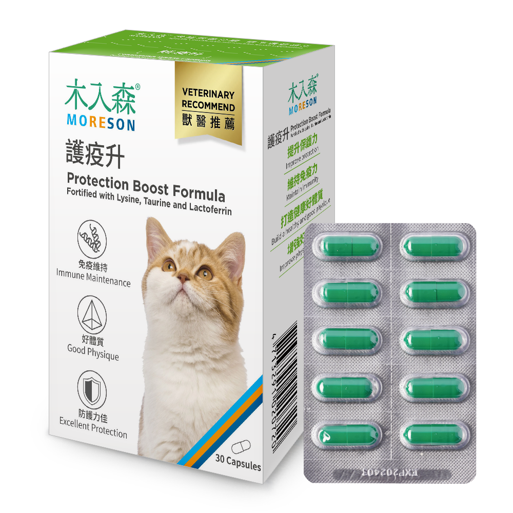 木入森 貓咪護疫升 30顆/60顆｜離胺酸等六大免疫配方