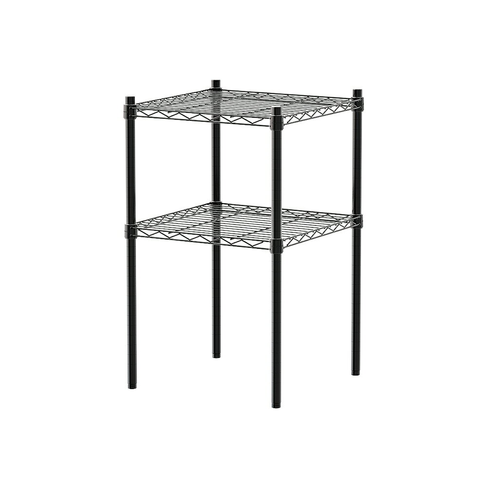 層架/儲藏架/鞋架 輕型 45x45x75cm二層烤黑波浪架  dayneeds 1