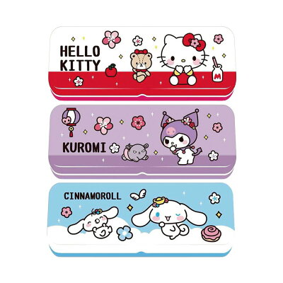 三麗鷗(歡樂系列)單層鐵筆盒(款式隨機出貨)【九乘九購物網】