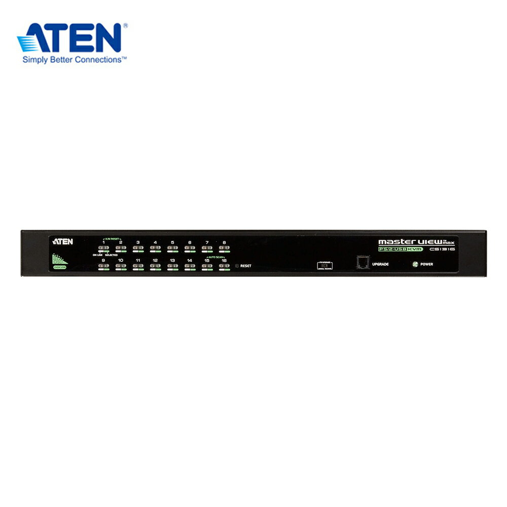 【預購】ATEN CS1316 16埠PS/2-USB VGA KVM 多電腦切換器