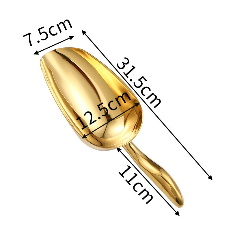 冰鏟 鏟子 挖冰鏟 不鏽鋼冰鏟加厚食品幹果鏟糧食面粉米鏟平底鏟茶葉爆米花瓜子鏟子『ZW9600』