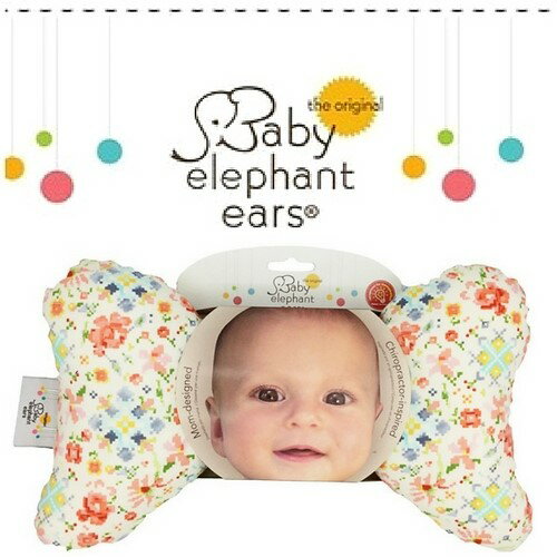★啦啦看世界★ Baby Elephant Ears 大象枕 嬰兒枕 外出枕 / 寶貝小花 攜帶枕 車用 彌月禮 護頸