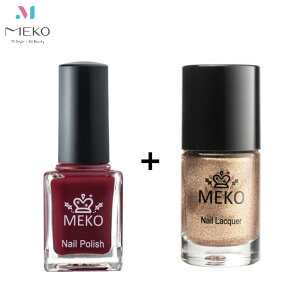 MEKO 幫你搭配好的類光療流沙光感指甲油 - 組合F (2入組+贈美甲貼)