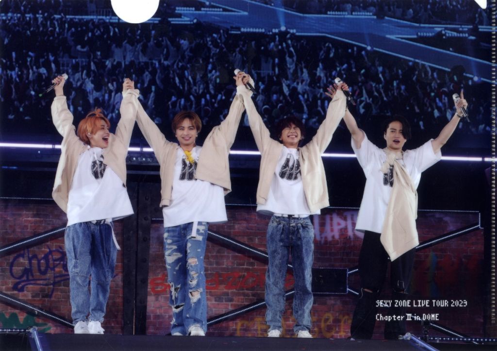 Sexy Zone(timelesz)A4尺寸透明檔案夾(圖案B)Blu-ray/DVD SEXY ZONE LIVE TOUR 2023 ChapterII in DOME通常盤先到預約購入特典