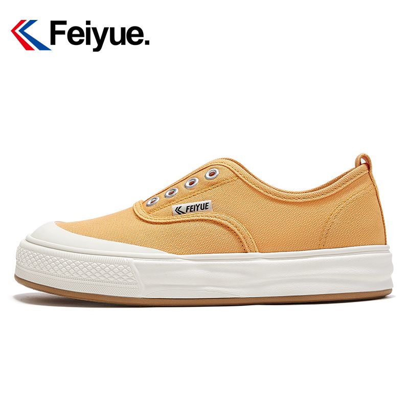 【元素運動】Feiyue/飛躍女鞋2024夏季新款透氣一腳蹬經典百搭小白鞋帆布鞋942