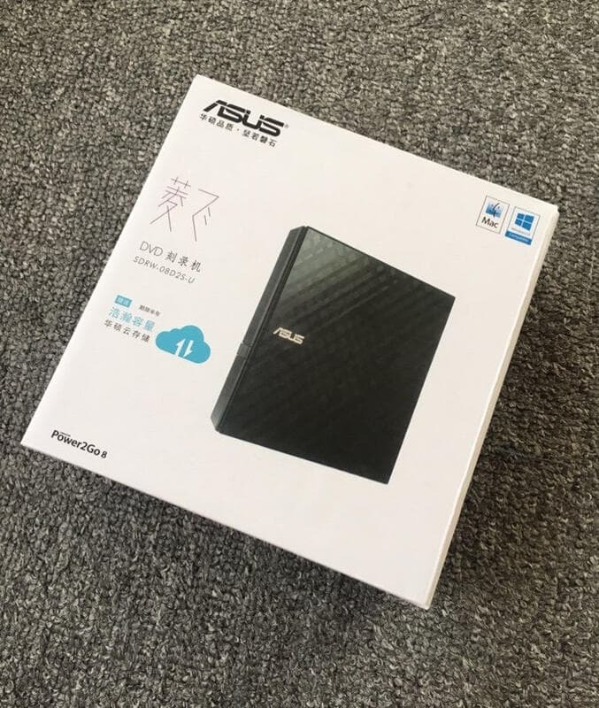（爆款熱賣）（國際精品）【免運】華碩ASUS外接光碟機dvd刻錄機SDRW-08D2S-U電腦移動外接USBType-C