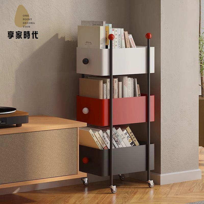 免運 書架書櫃 置物架置物櫃 多層客廳家用鐵藝置物架轉角儲物櫃收納展示櫃隱形櫃子【yyy】