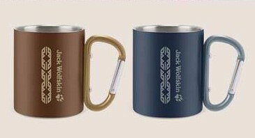 【晨光】飛狼 Jack Wolfskin WILD旅羈 不銹鋼掛扣對杯組 250ml 栗棕+墨藍 2杯入(600337) 【現貨】【APP滿額下單10%點數(單一帳號最高1000點)】9/30止