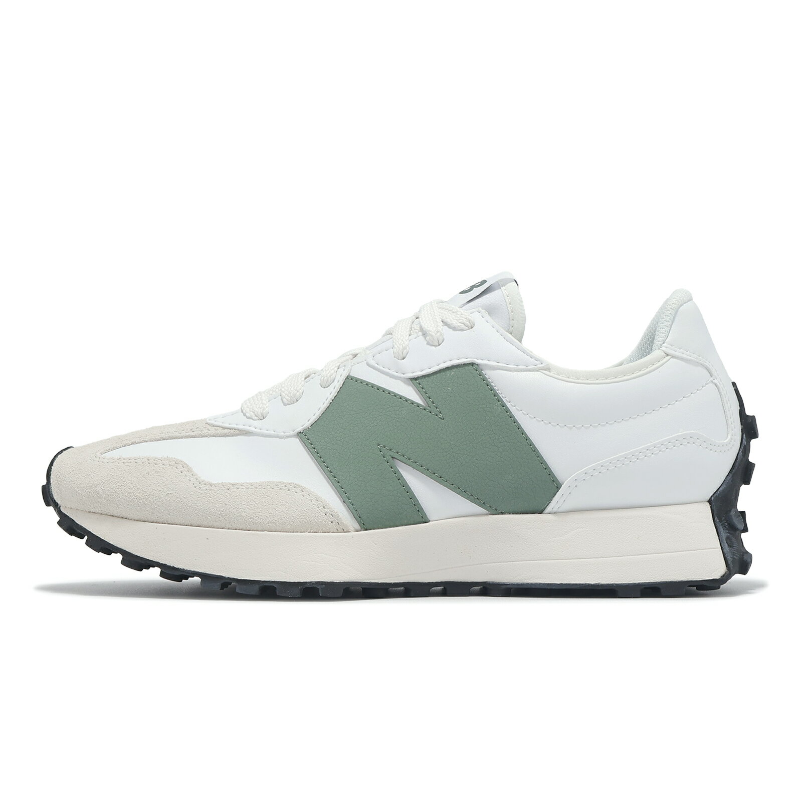 New Balance NB 休閒鞋 327 男鞋 女鞋 白 深杜松綠 復古 麂皮 NB U327SKC-D