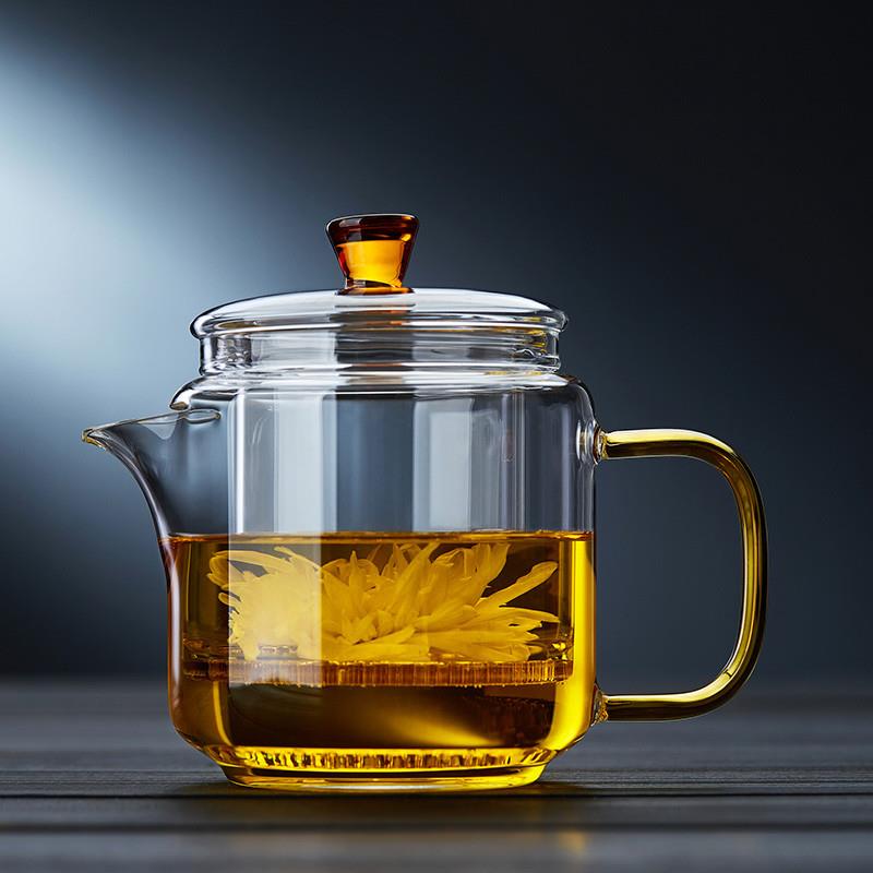 【免運】開發票 美雅閣| 茶壺 玻璃茶壺耐高溫茶水分離單過濾器泡紅茶沖花茶沏綠茶一人用小茶具