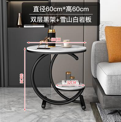 小邊幾輕奢巖板角幾客廳沙發邊櫃陽臺茶桌簡約藝術茶幾邊幾桌