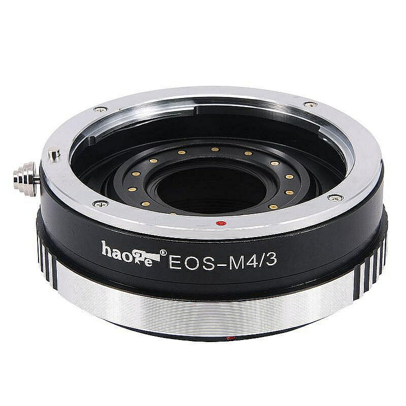 EOS-M4/3 轉接環 帶光圈 canon佳能EF鏡頭轉OLYMPUS奧林巴斯PENF 松下GX8