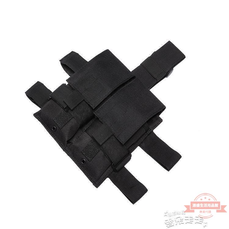 新品~~腿包戰術雙聯包戶外多功能腿包手機腿包腿套彈夾包模組化腿掛— --念伊人優品