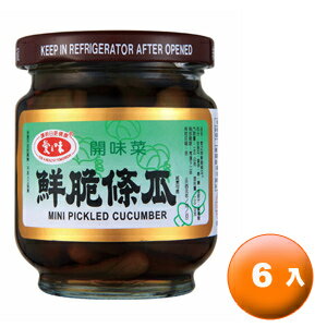 愛之味 鮮脆條瓜 玻璃罐 180g (6罐)/組【康鄰超市】