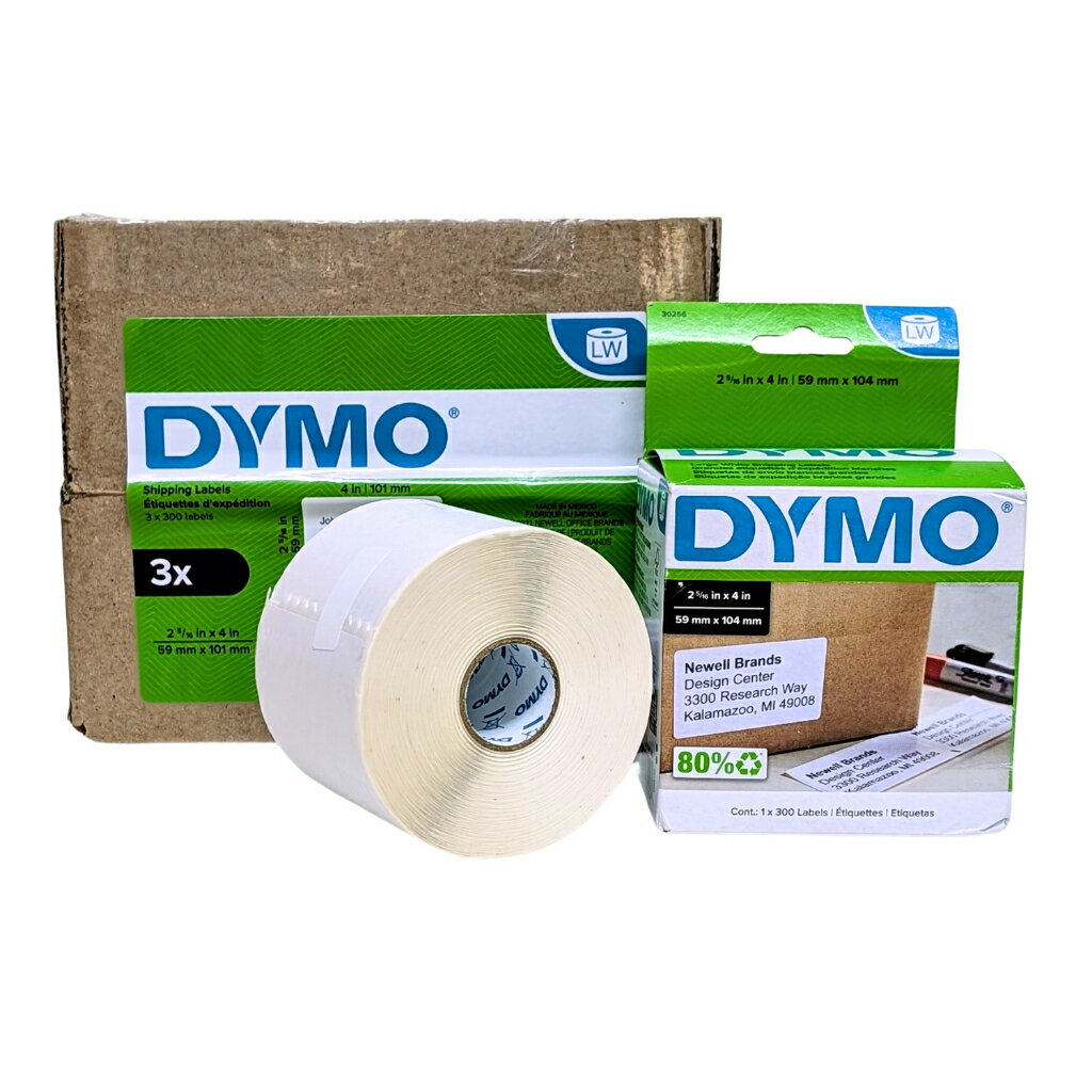 [5美國直購] DYMO 30256 標籤紙 59x104mm 每捲300張 適 LW 標籤機 LabelWriter Label_CB4