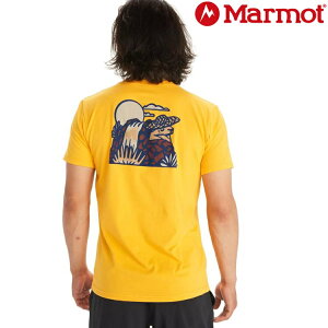 Marmot DJ Javier 男款 有機棉短袖上衣 M12568 9342 黃色【LOGO T 合購優惠】