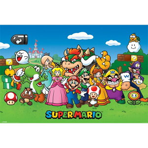 【任天堂】瑪利歐 Super Mario - 角色大集合海報/居家裝飾/牆壁裝飾