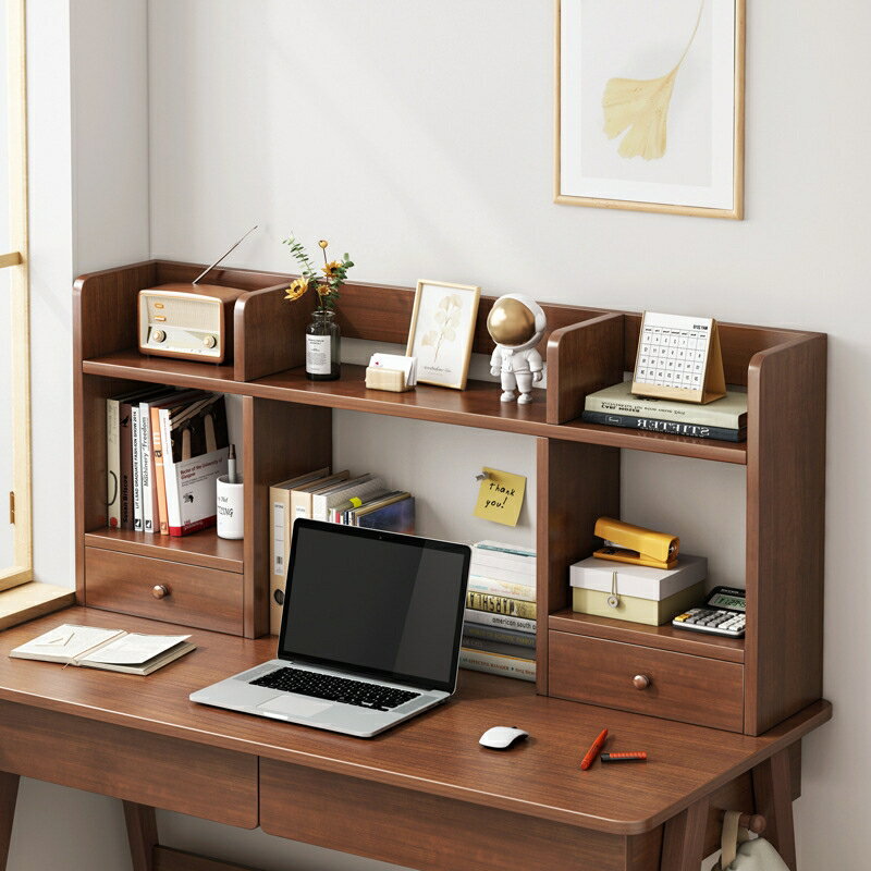 書架桌面臥室家用多層書桌收納架子桌上置物架簡易辦公桌小型書柜