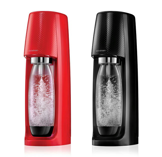 英國Sodastream-時尚風自動扣瓶氣泡水機Spirit (紅/黑/白)