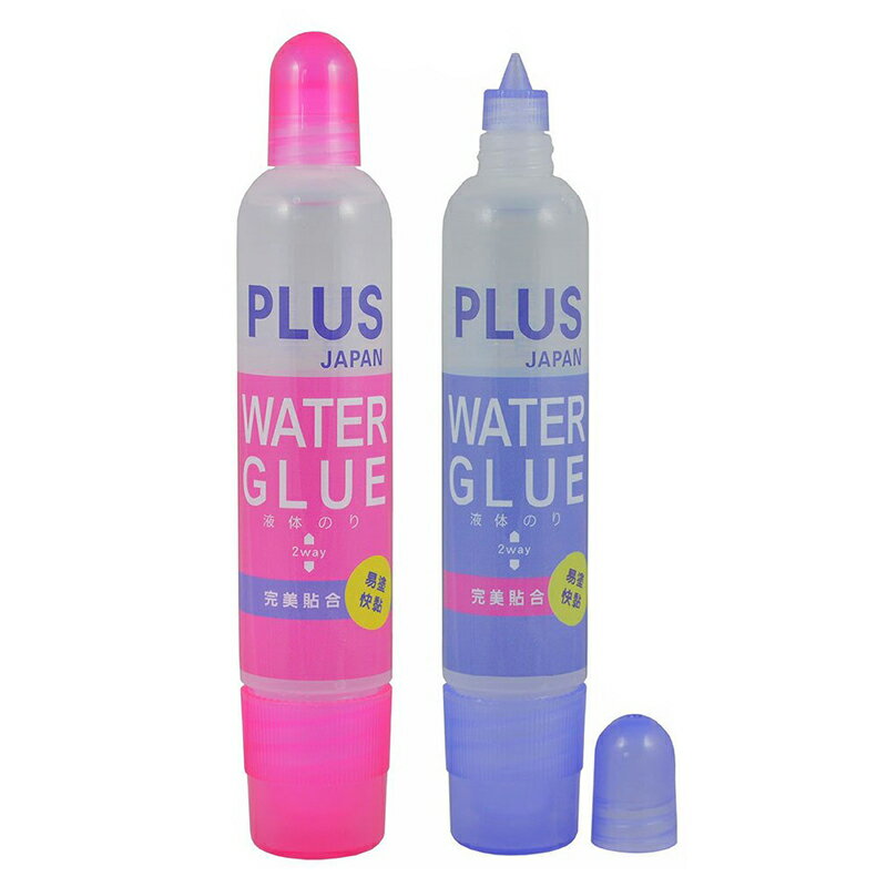 PLUS 普樂士 兩用膠水（粗+細頭）顏色隨機 50ml /瓶 28-009