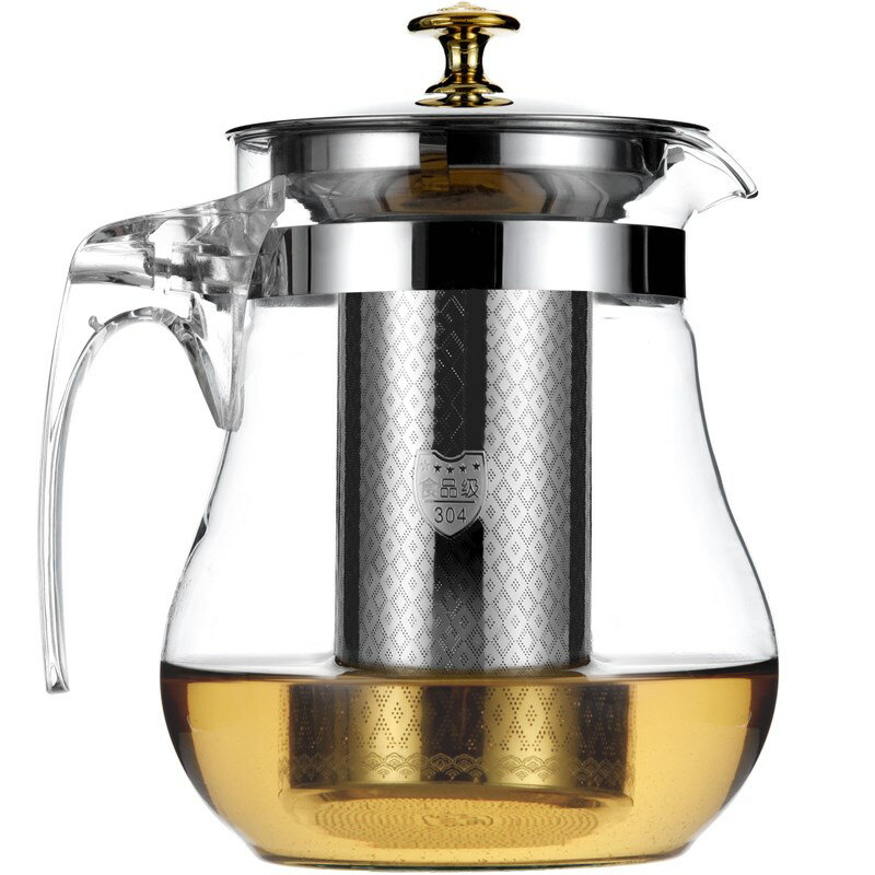 耐高溫加厚玻璃煮茶大號茶壺茶杯套裝家用客廳大容量壺濾網內置的