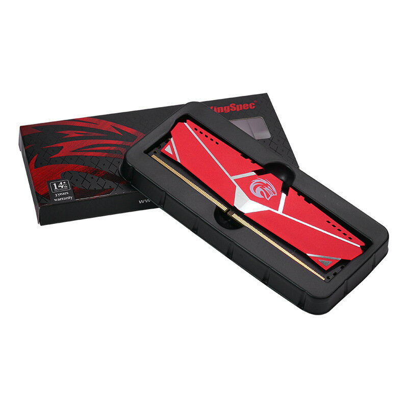 KingSpec金勝維DDR4 2666/3200帶馬甲內存條 臺式機電腦8G16G32G【Snowbelle優選】