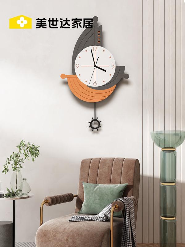 樂享居家生活-北歐現代簡約掛鐘客廳家用時尚大氣個性創意鐘表靜音網紅裝飾時鐘掛鐘 時鐘 電子鐘 居家裝飾