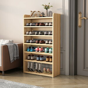 實木簡易鞋架入戶門口多層省空間家用木質大容量經濟型樓道鞋柜子