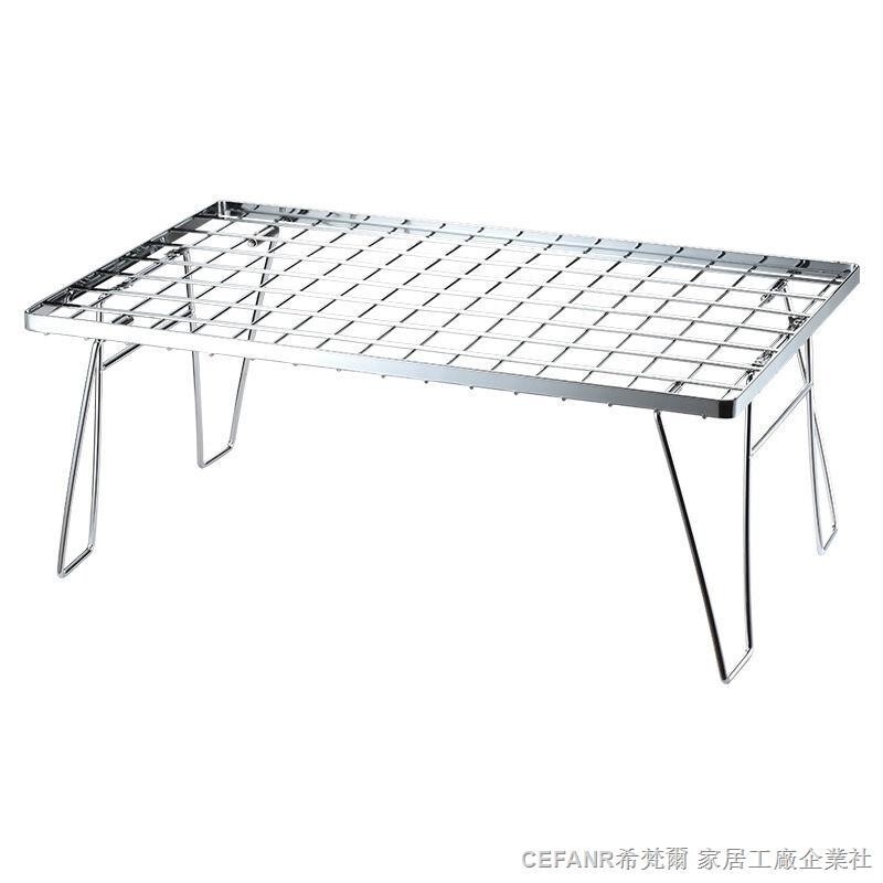 鋼網桌 鋼網折疊桌 露營折疊桌 折疊網桌 柯曼不銹鋼 多用折疊桌 野營桌戶外野餐桌燒烤桌露營場地架子桌子