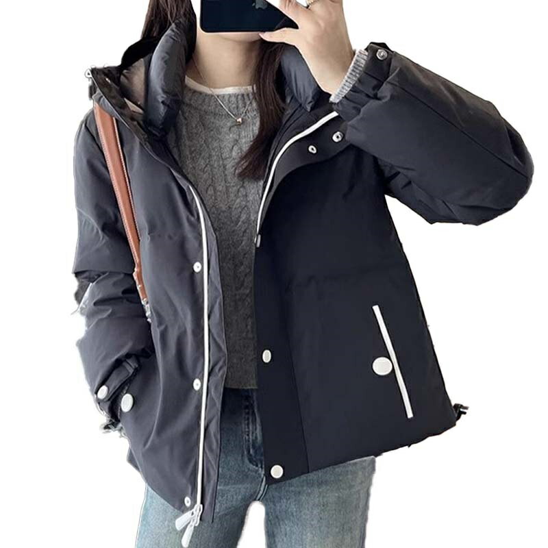 【米蘭精品】現貨+預購 頂級真羽絨外套90%鴨絨羽絨衣秋冬外套保暖上衣大碼休閒女裝-防水女外套3色74mr94