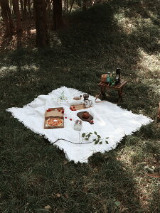 Fantasy Garden夢花園素簡野餐毯加厚便攜戶外防潮墊休閑草坪地布