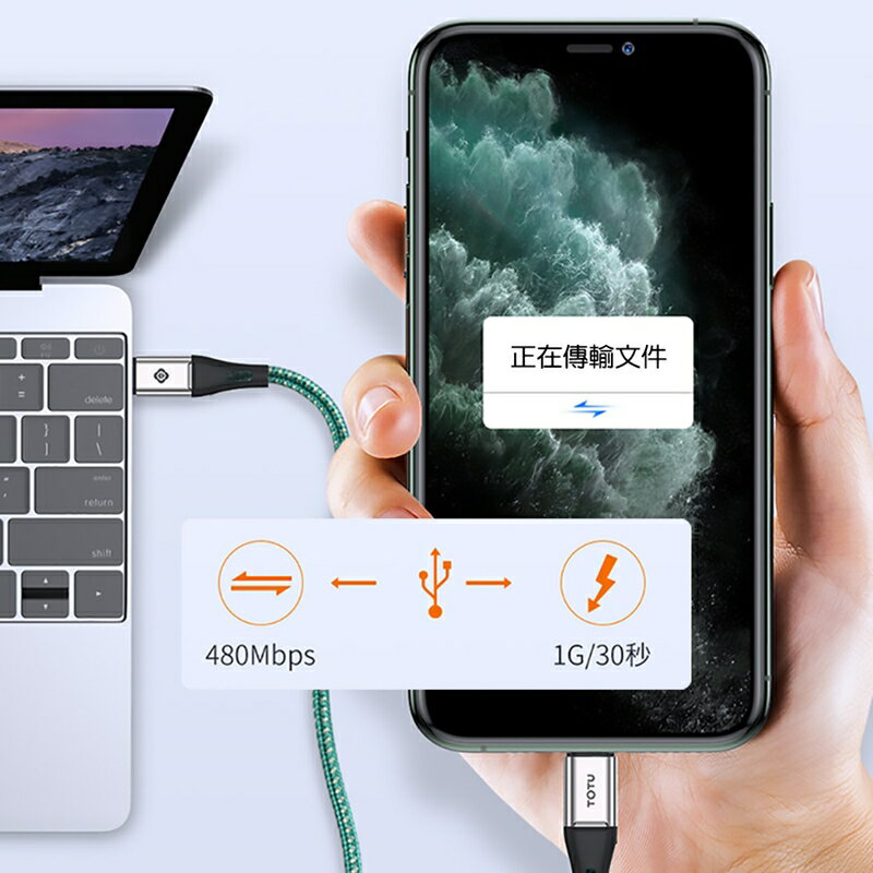 TOTU 拓途 精銳系列蘋果MFI認證PD快充數據線BPDA04【APP享6%回饋】 4