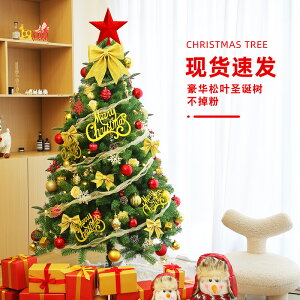 免運 高級大型圣誕樹1.5 1.8 3 4米加密套餐圣誕裝飾家用發光diy擺件 交換禮物全館免運
