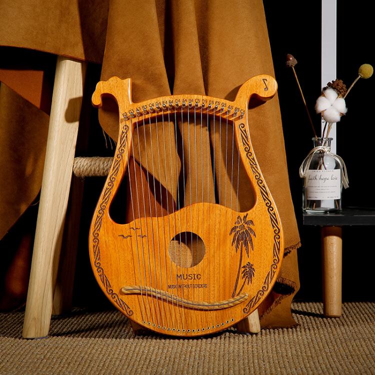 免運 ?琴 19弦/21弦/24板式萊雅琴小豎琴小眾樂器易學便攜式小型里拉琴愛爾