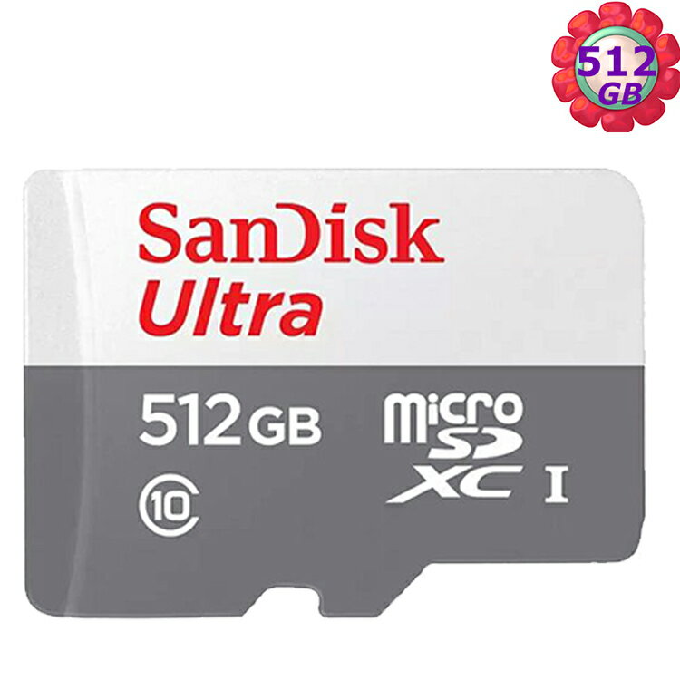 SanDisk 512GB 512G microSDXC【100MB/s】Ultra microSD micro SD SDXC UHS UHS-I Class 10 C10 手機記憶卡