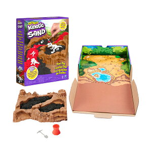 【瑞典 Kinetic Sand 動力沙】恐龍化石挖掘遊戲組 / 無麩質 / 安全無毒 / 手眼協調 / 好清理 / 瑞典製造生產