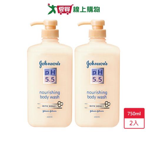嬌生PH5.5蜂蜜舒緩沐浴乳750ml x 2入【愛買】
