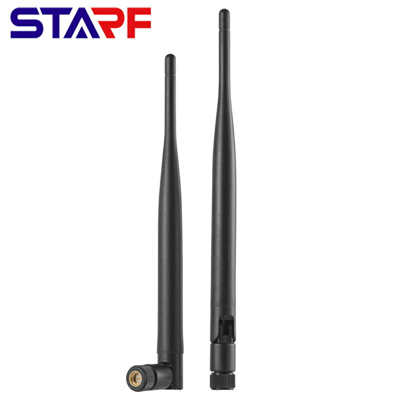 【現貨】2.4G+5.8G膠棒天線WIFI 5dBi天線SMA公頭2400mhz-2500mhz吸盤天線【博野五金】