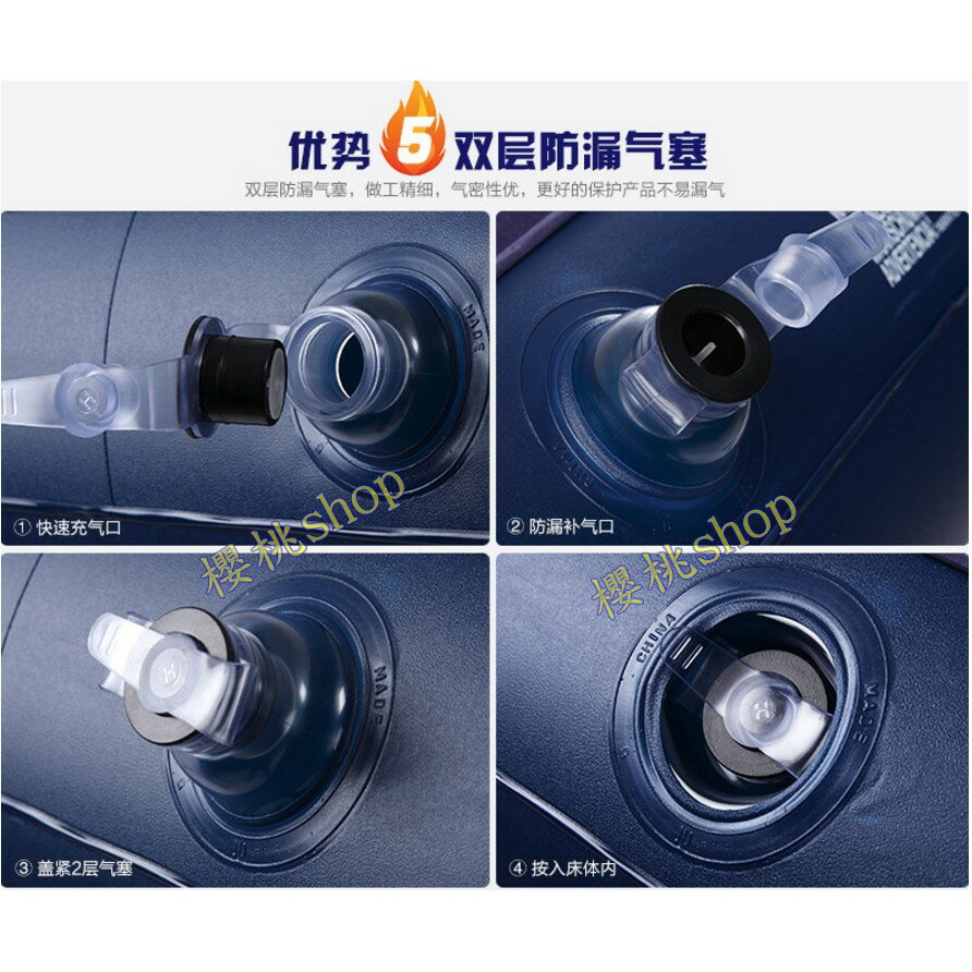 充氣床 ㊣品 蜂窩充氣床加厚雙人加大氣墊床 單人充氣床墊 戶外充氣床~登山露營車用床墊 6