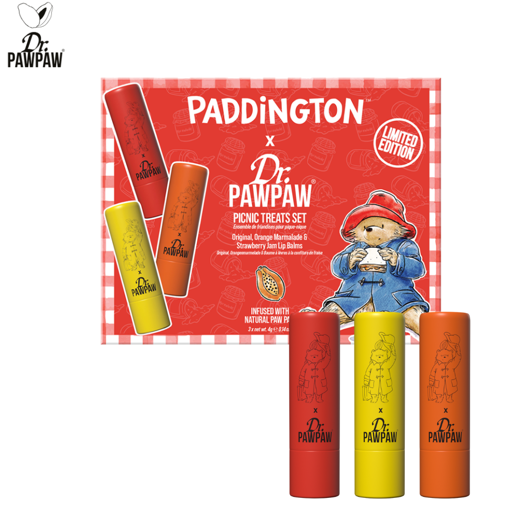 Dr.PAWPAW柏靈頓熊-野餐點心組4g×3 限量聯名 英國木瓜霜(甜橙果醬+經典+草莓果)(現貨) ❤️ㄚ比小鼻❤️